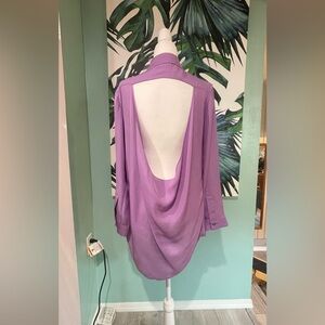 VENUS Sexy Back Lavender Blouse